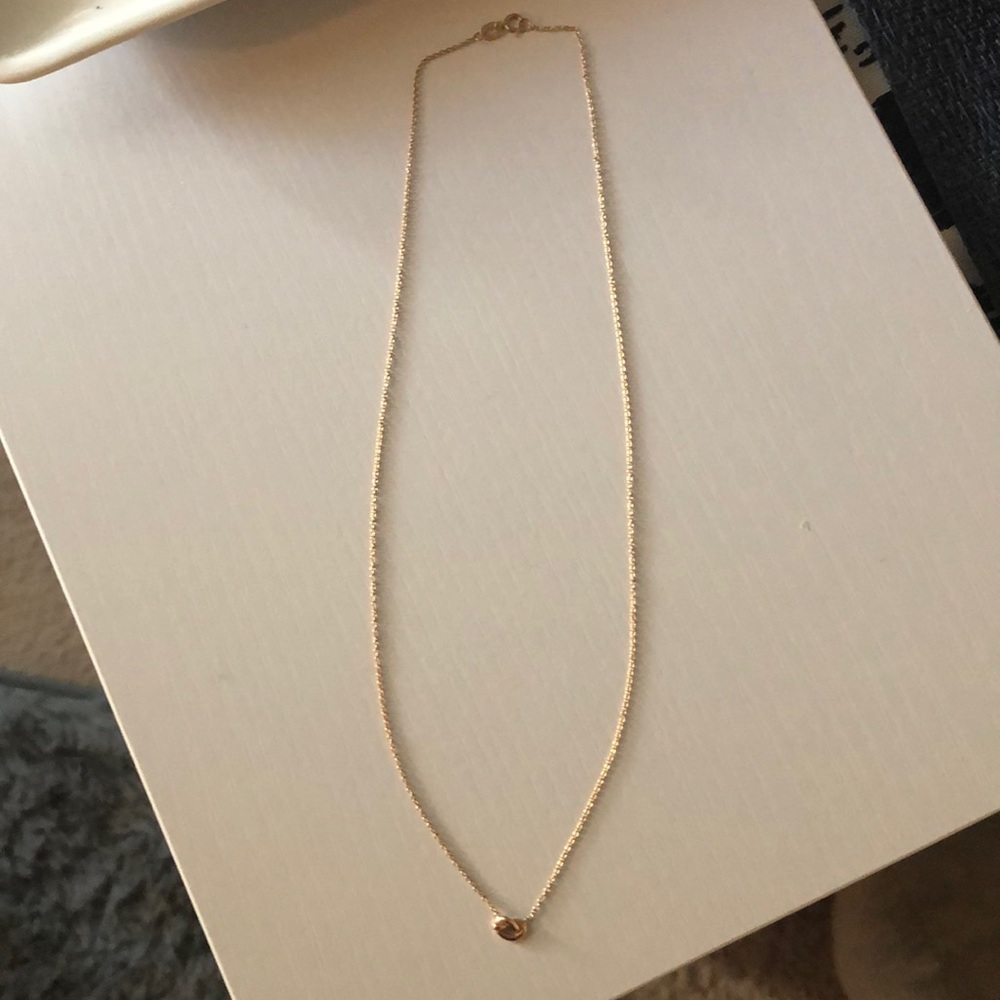 14k Rose Gold Ariel Gordon Love Knot Necklace